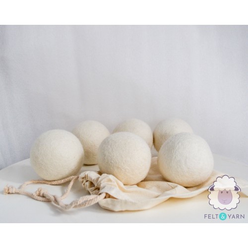 Re-usable Wool Dryer Balls - Natural Fabric Softener