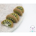 6cm Felt Kiwi Slice