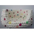 Natural Colored Felt Ball Dog Bed