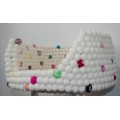 Natural Colored Felt Ball Dog Bed