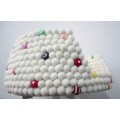 Natural Colored Felt Ball Dog Bed