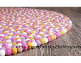 Pinkish Yellow Colored Felt...