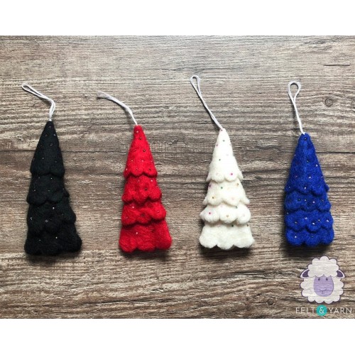 Mini Felted Christmas Tree