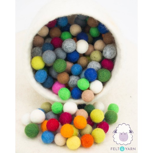 2.5cm Felt Balls | Wholesale Felt Balls