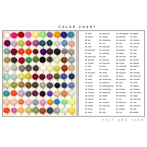 2.5cm Felt Balls | Wholesale Felt Balls