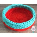 Chunky Knit Design Felt Round Dog Bed