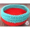 Chunky Knit Design Felt Round Dog Bed