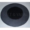 Two Tone Black Felt Rug