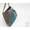 Two-Tone Felt Shoulder Bag