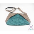 Two-Tone Felt Shoulder Bag