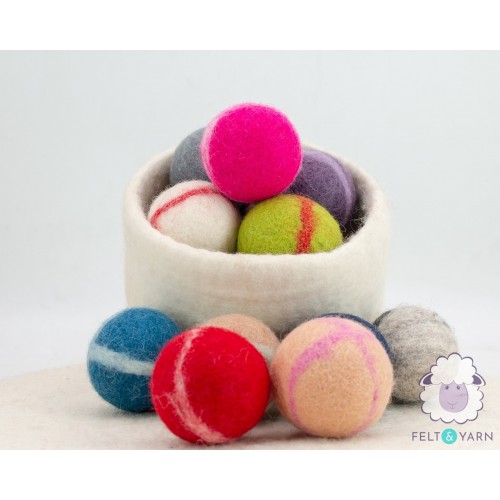 6cm Felt Rattle Ball for Pets