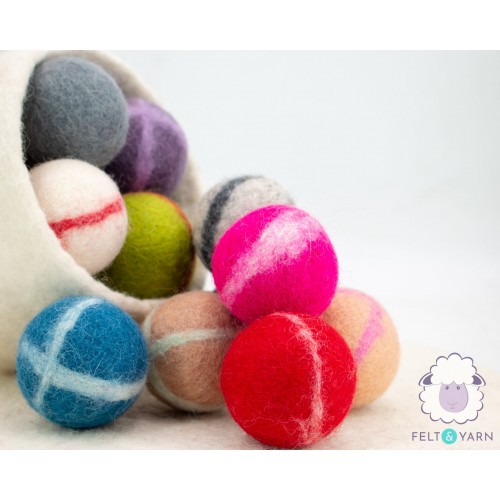 6cm Felt Rattle Ball for Pets