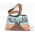 Wool Felt Bag with Tree of Life Design - Felt and Yarn Wool Felt Bag with Tree of Life Design - Felt and Yarn