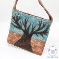 Wool Felt Bag with Tree of Life Design
