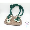 Handcrafted Felt Bag with Floral Detailing