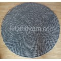 Dark Gray Felt Ball Rug