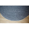 Dark Gray Felt Ball Rug