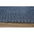 Dark Gray Felt Ball Rug