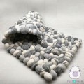 Black and White Pebble Rug