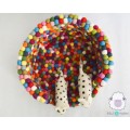 Multicolor Felt Ball Dog Bed