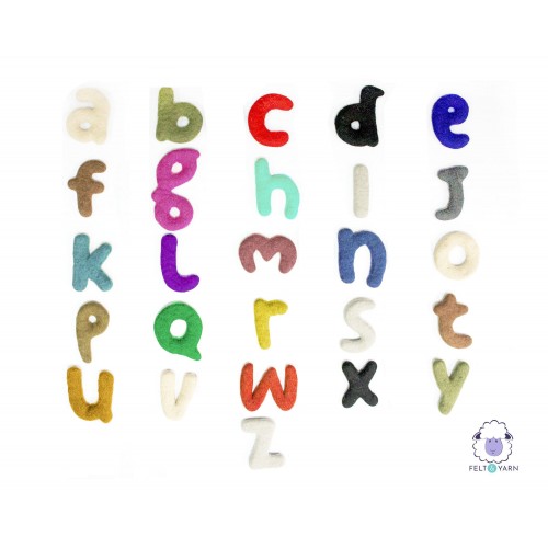 8cm | 10cm Bulk Lowercase Felt Letters