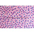 Bright Pink and Blue Combo Felt Ball Rug