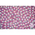 Sweet Pastel Color Combo Felt Ball Rug