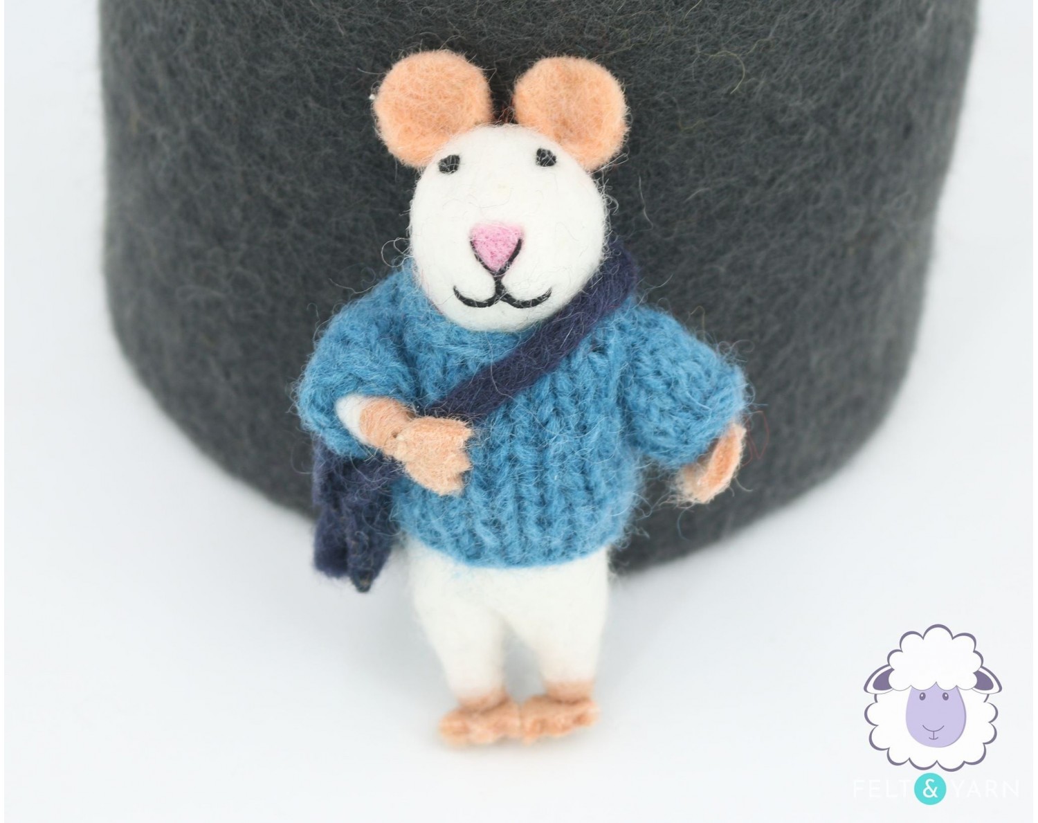 Felt Mice Ornament - Knitting Mouse Ornament– Andnest