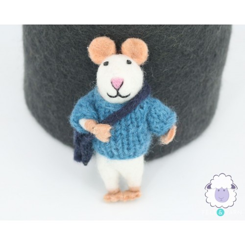 10cm Felt Mice Christmas Tree Ornaments