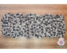 Zig Zag Felt Pebble Rug