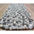 Zig Zag Felt Pebble Rug