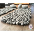 Zig Zag Felt Pebble Rug