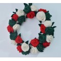 40cm Felt Floral Wreath for Front Door
