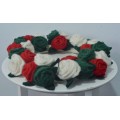40cm Felt Floral Wreath for Front Door