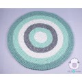 Green six-layer Felt Ball Rug
