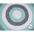 Green six-layer Felt Ball Rug