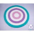 Vibrant Six-layer Rainbow Felt Ball Rug
