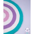 Vibrant Six-layer Rainbow Felt Ball Rug
