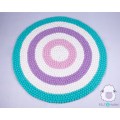 Vibrant Six-layer Rainbow Felt Ball Rug