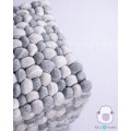 40cm Wool Felt Stone Stool | Wool Felt Pebble Stool