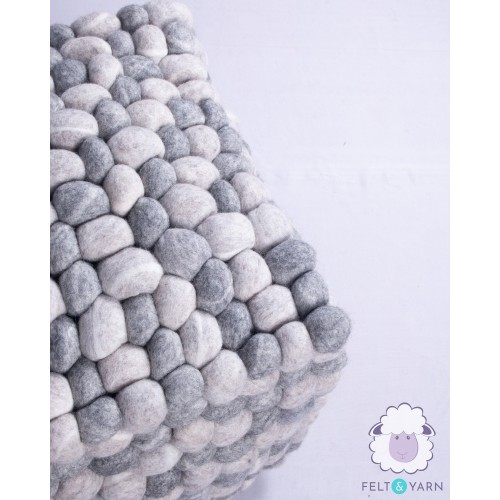 40cm Wool Felt Stone Stool | Wool Felt Pebble Stool