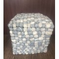 40cm Wool Felt Stone Stool | Wool Felt Pebble Stool