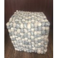 40cm Wool Felt Stone Stool | Wool Felt Pebble Stool