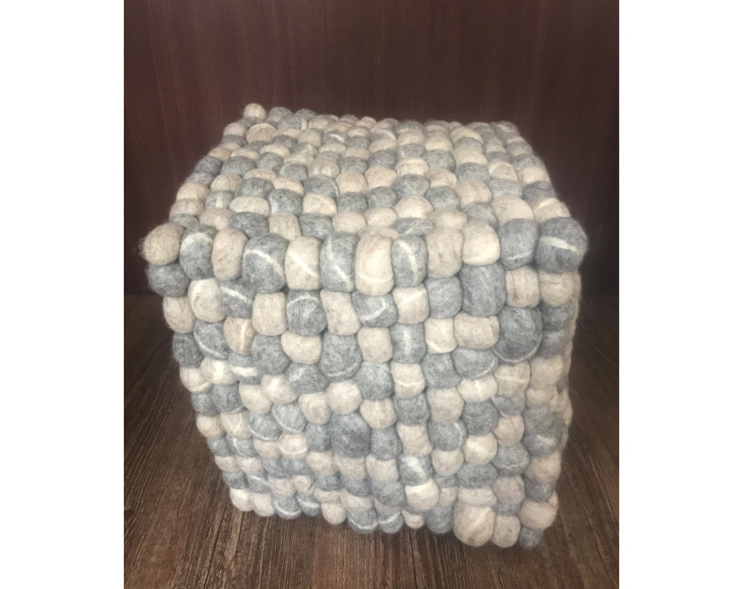 Best 70 cm Wool Felt Pouf for Home - Felt & Yarn