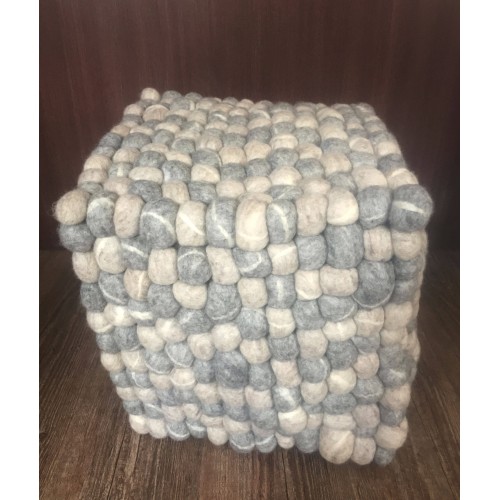 40cm Wool Felt Stone Stool | Wool Felt Pebble Stool