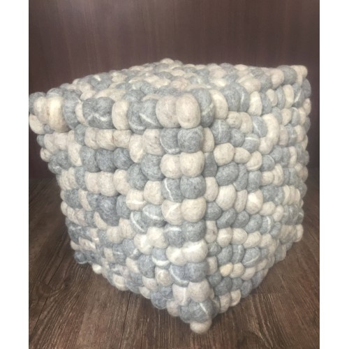 40cm Wool Felt Stone Stool | Wool Felt Pebble Stool