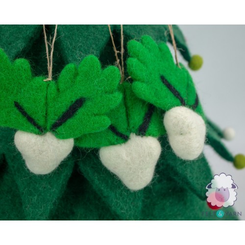 Handcrafted Felt Veggie Ornament