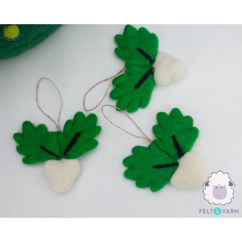 Handcrafted Felt Veggie Ornament