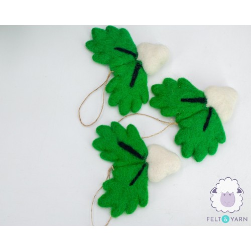 Handcrafted Felt Veggie Ornament
