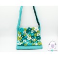 Hand Felted Shoulder Bag with Floral Cover